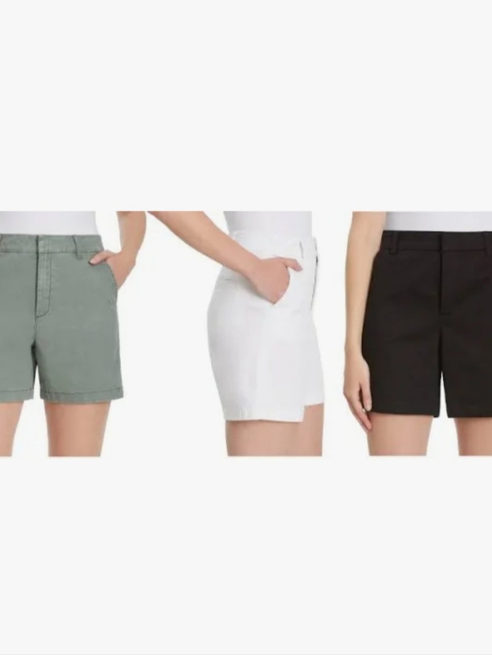 Gloria Vanderbilt Black Chino Shorts - Picture 5 of 5